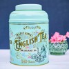 New English Teas Vintage Victorian Tea Caddy - Mint Green  240 English Breakfast Teabags