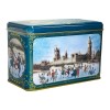 New English Teas Victorian Christmas Skaters Tea Tin with 40 English Afternoon Teabags