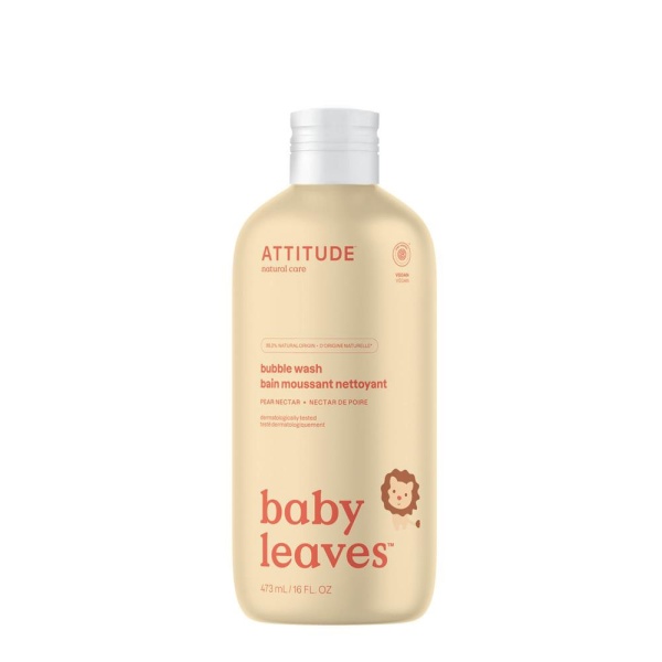 Attitude Baby Leaves - Bubble Wash - Pear Nectar - 473 ml