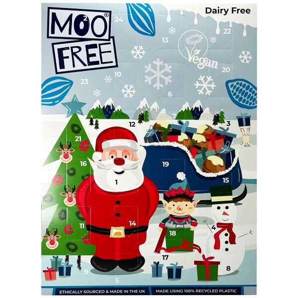 Moo Free Kids White Chocolate Advent Calendar 70g