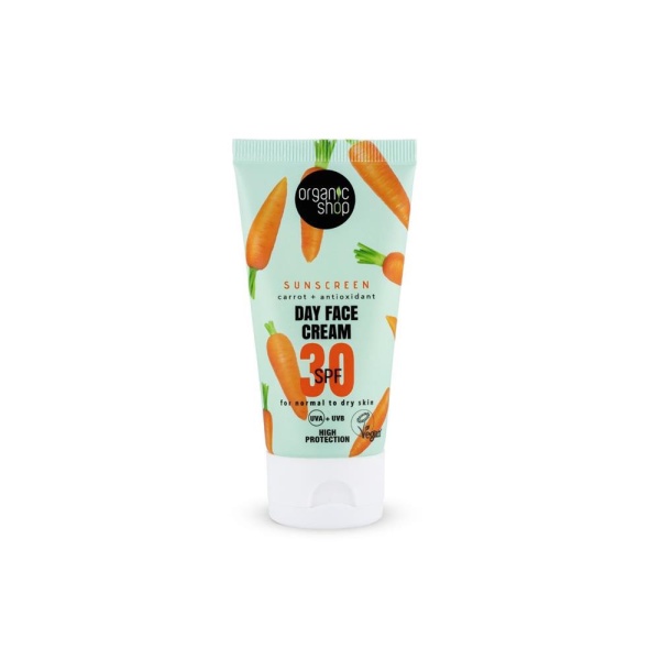 Organic Shop Day Face Cream 30 SPF For Normal to Dry Skin 50ml