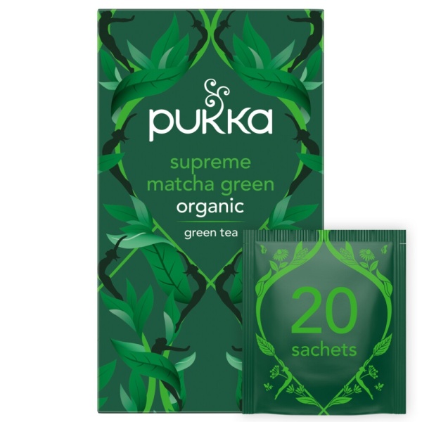 Pukka Organic Supreme Matcha Green 20 green Tea Sachets