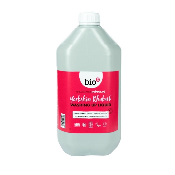 Bio-D Yorkshire Rhubarb Washing Up Liquid 5lt