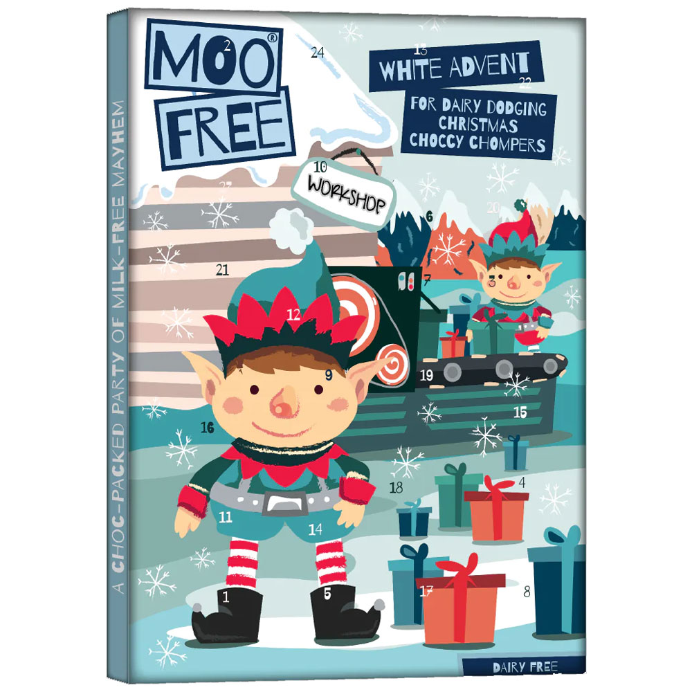 Moo Free Kids White Chocolate Advent Calendar 70g Beauty