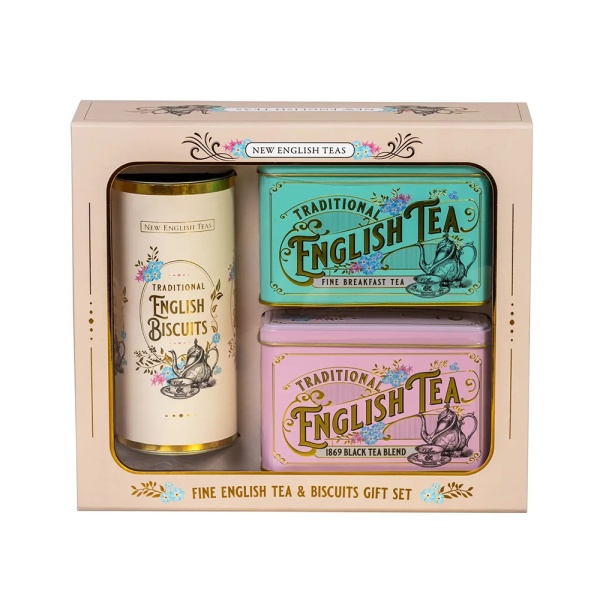 New English Teas Luxury Tea & Biscuits Gift Set (VV08)