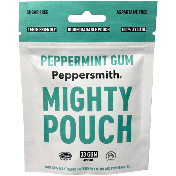 Peppersmith English Peppermint Chewing Gum Mighty Box 50g