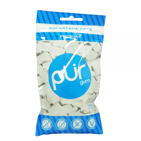Pur Gum Peppermint Chewing Gums 77g (55 Pellets)