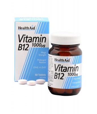 HealthAid Vitamin B12 1000µg 50 Vegan Tablets