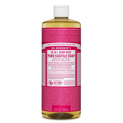 Dr. Bronner's Rose Castile Liquid Soap 946ml