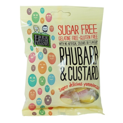 Free From Fellows Vegan Sweets Rhubarb & Custard 70g